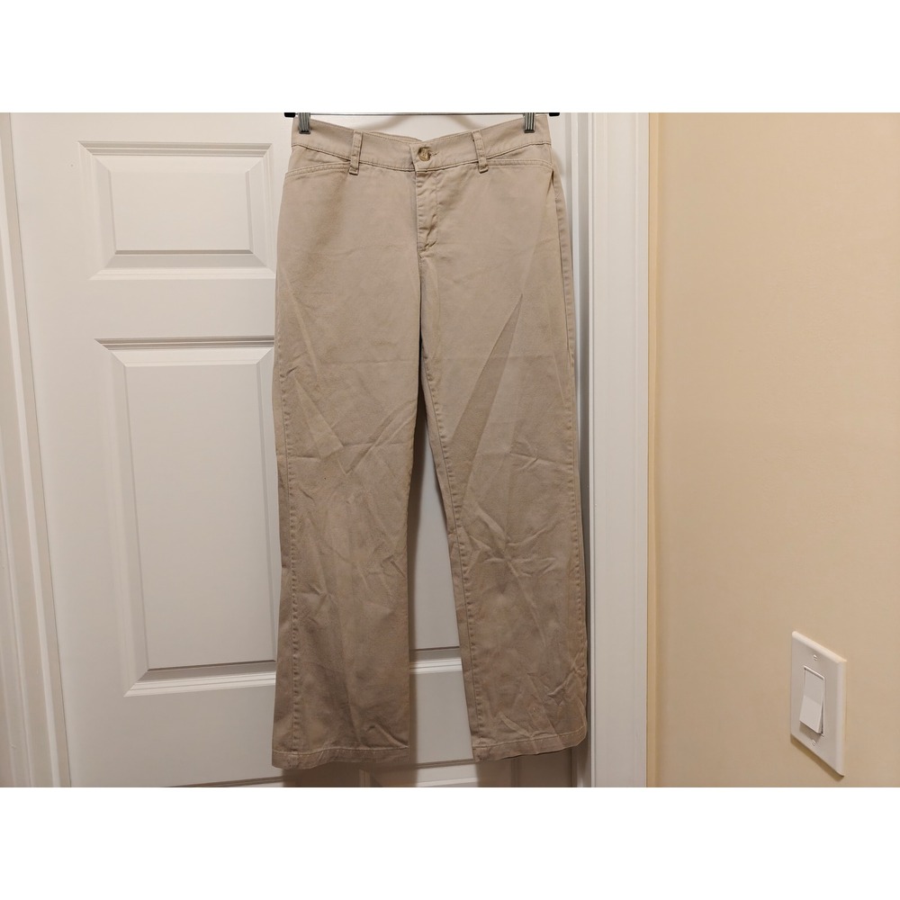Riders by Lee Easy Care Khaki Pants Womens 10 M Tan Straight Leg W36AP1K